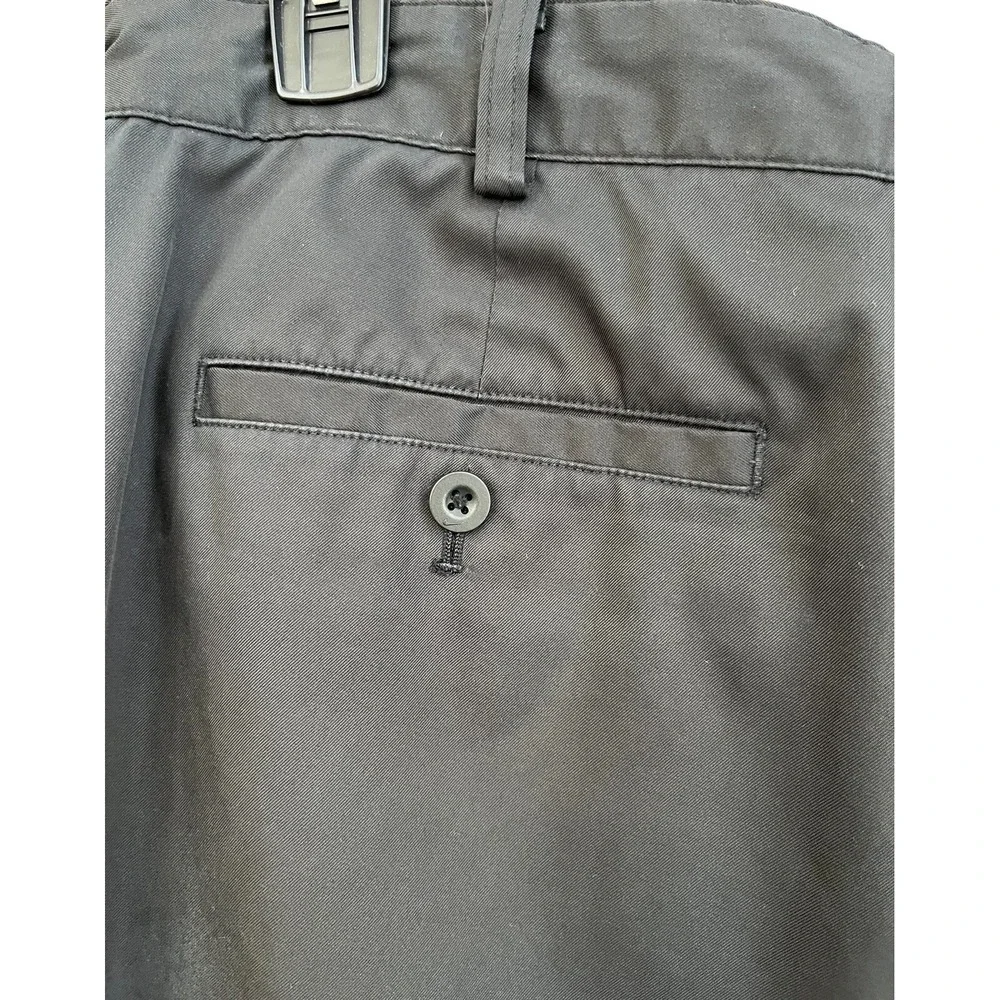 Nike Golf Pants Men's 36x32 Black Dri-FIT Flat Front Performance Stretch